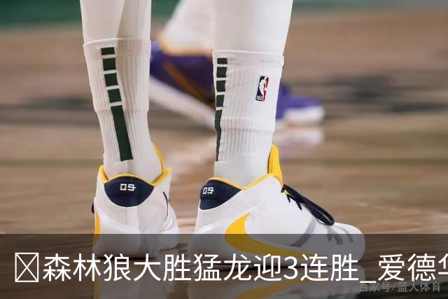 🏀森林狼大胜猛龙迎3连胜 爱德华兹26分 三球15+8 小卡伤缺